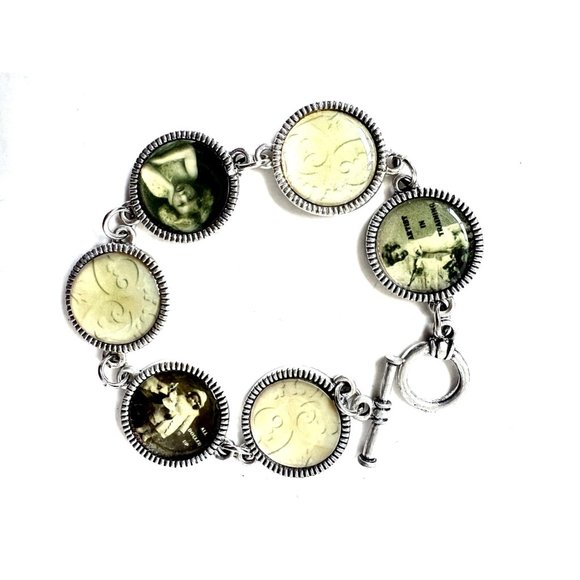 Classic Embellished VINTAGE Classic Look Round Bracelet - Picture 2 of 3